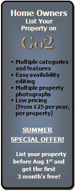 List your cottages, lodges, apartments and holiday-lets on Go2
