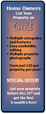 List your cottages, lodges, apartments and holiday-lets on Go2